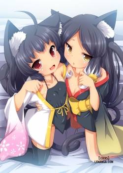 Tsundere Neko Shimai no Zenshin Gohoushi SEX