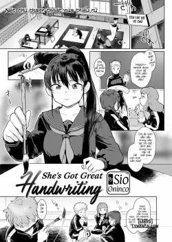 She's got a great handwriting 