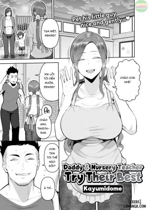 Daddy & Nursery Teacher Try Their Best 
